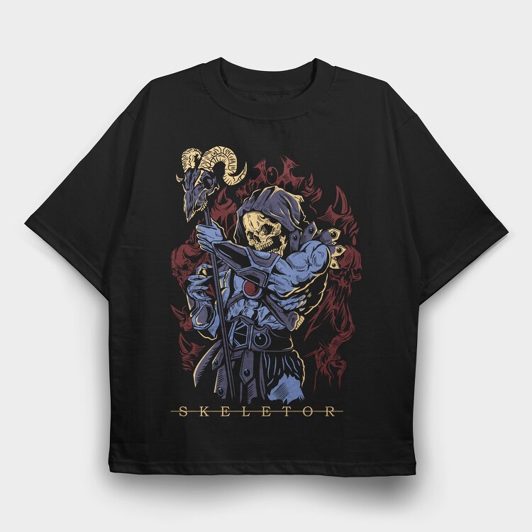 Skeletors Eye, Tricou Oversize Barbati (Unisex)