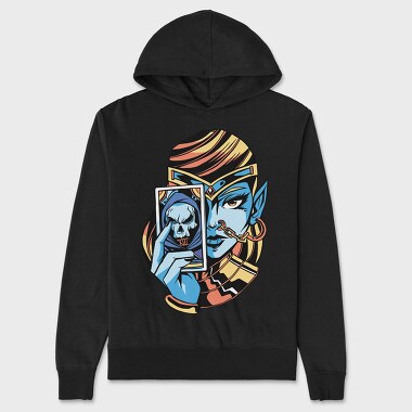 Skeletor Skull Mask, Hanorac Oversize Barbati (Unisex)