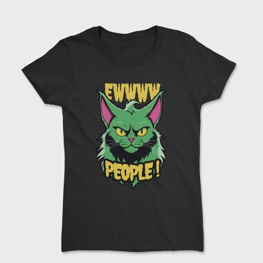 Ew People Green Cat, Tricou Femei