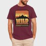 Retro Sunset Wild Adventures, Tricou Barbati (Unisex)