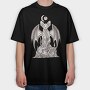 Evil Sphynx Cat, Tricou Oversize Barbati (Unisex)