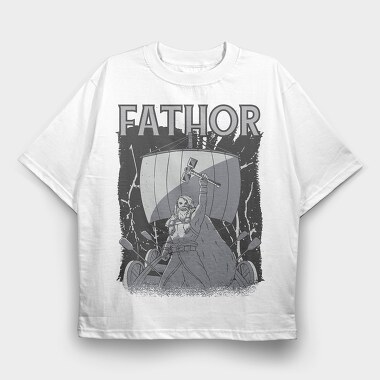 Fathor Viking, Tricou Oversize Barbati (Unisex)