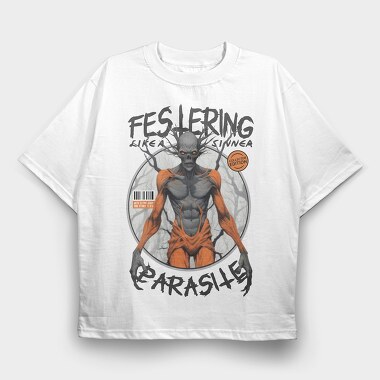 Festering Parasite, Tricou Oversize Barbati (Unisex)
