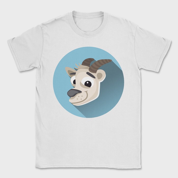 Goat Head Icon, Tricou Barbati (Unisex)