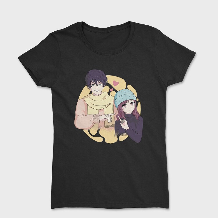 Scarf Love Couple, Tricou Femei