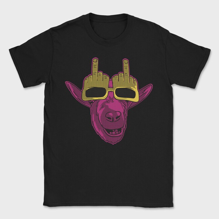 Goat Wearing Glasses, Tricou Barbati (Unisex)