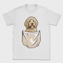 Golden Doodle Dog Pocket, Tricou Barbati (Unisex)