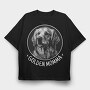 Golden Retriever Mom Golden Momma, Tricou Oversize Barbati (Unisex)