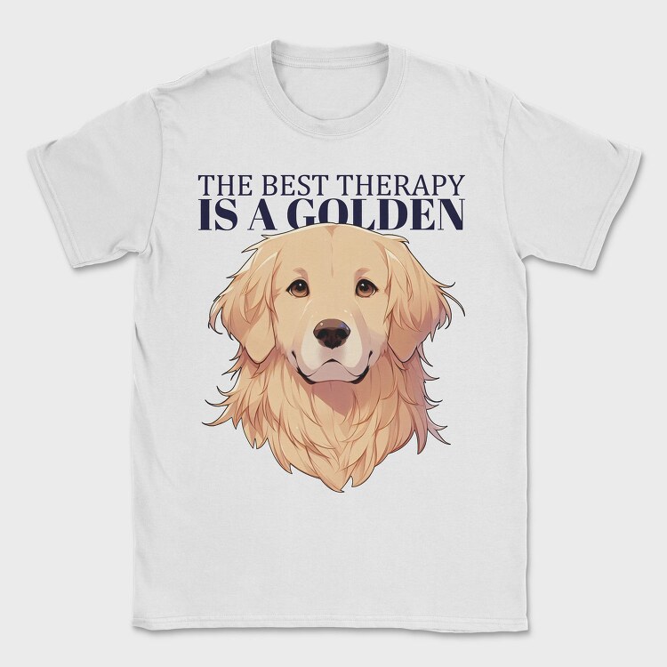 Golden Retriever Therapy, Tricou Barbati (Unisex)