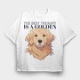 Golden Retriever Therapy, Tricou Oversize Barbati (Unisex)