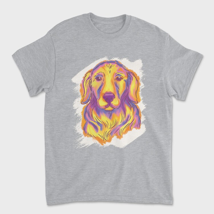 Golden Retriever Watercolor, Tricou Barbati (Unisex)