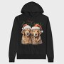 Golden Retrievers Christmas Throw Pillow Merry Woofmas, Hanorac Oversize Barbati (Unisex)