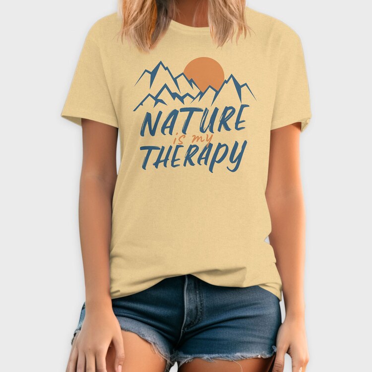 Nature Is My Therapy, Tricou Barbati (Unisex)