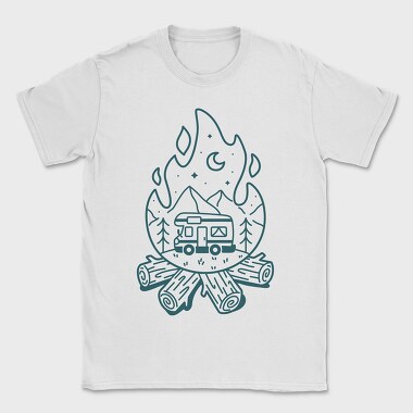 Fireplace Caravan, Tricou Barbati (Unisex)