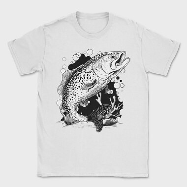 Fish Illustration, Tricou Barbati (Unisex)