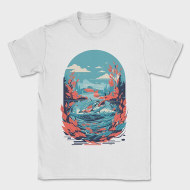 Fish Landscape, Tricou Barbati (Unisex)