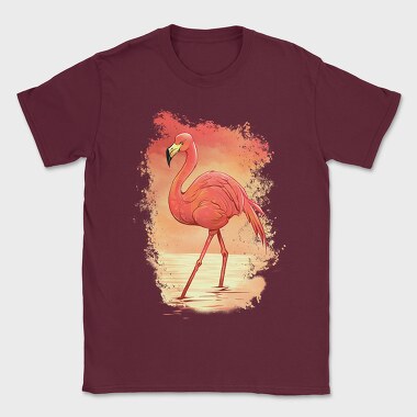 Flamingo Painting, Tricou Barbati (Unisex)