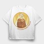 Slow Dance Sloths Quote, Tricou Oversize Barbati (Unisex)