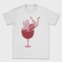 Small Drunk Fairy In Wine Glass, Tricou Barbati (Unisex)