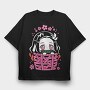 Sakura Cherry Blossom, Tricou Oversize Barbati (Unisex)