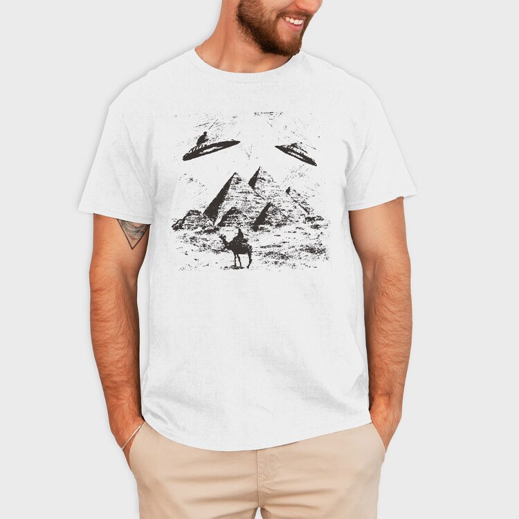 Pyramid Ufo, Tricou Barbati (Unisex)
