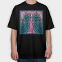 Rick And Morty Space, Tricou Oversize Barbati (Unisex)