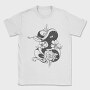 Snake And Flowers Tattoo, Tricou Barbati (Unisex)