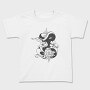 Snake And Flowers Tattoo, Tricou Copii