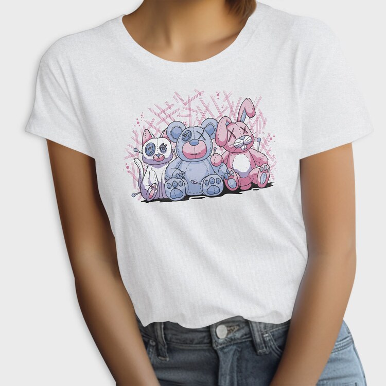 Pastel Goth Stuffed Animals, Tricou Femei