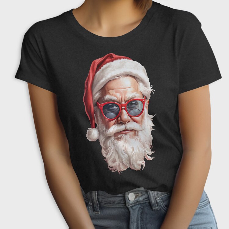 Santa Claus Detail Face, Tricou Femei