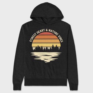 Forest Heart and Nature Vibes, Hanorac Oversize Barbati (Unisex)