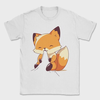 Fox Eating, Tricou Barbati (Unisex)