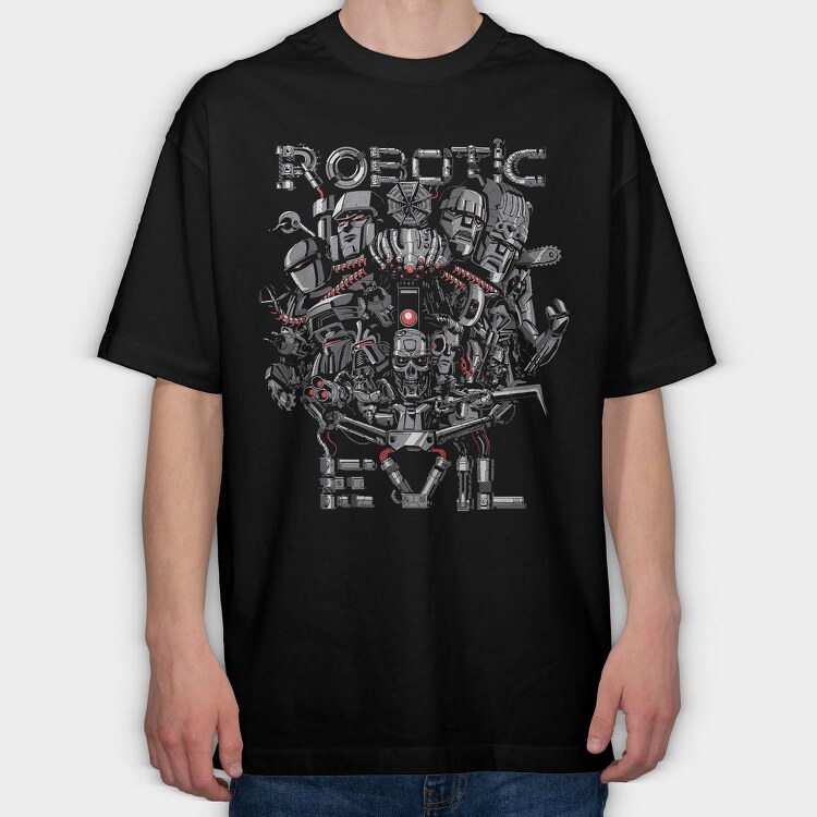 Robotic Revolution, Tricou Oversize Barbati (Unisex)