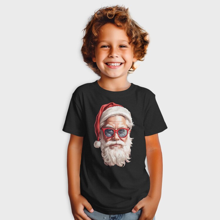 Santa Claus Detail Face, Tricou Copii