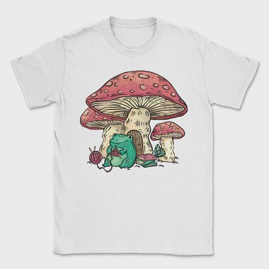 Frog Knitting Mushroom House, Tricou Barbati (Unisex)