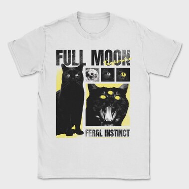Full Moon Cat, Tricou Barbati (Unisex)