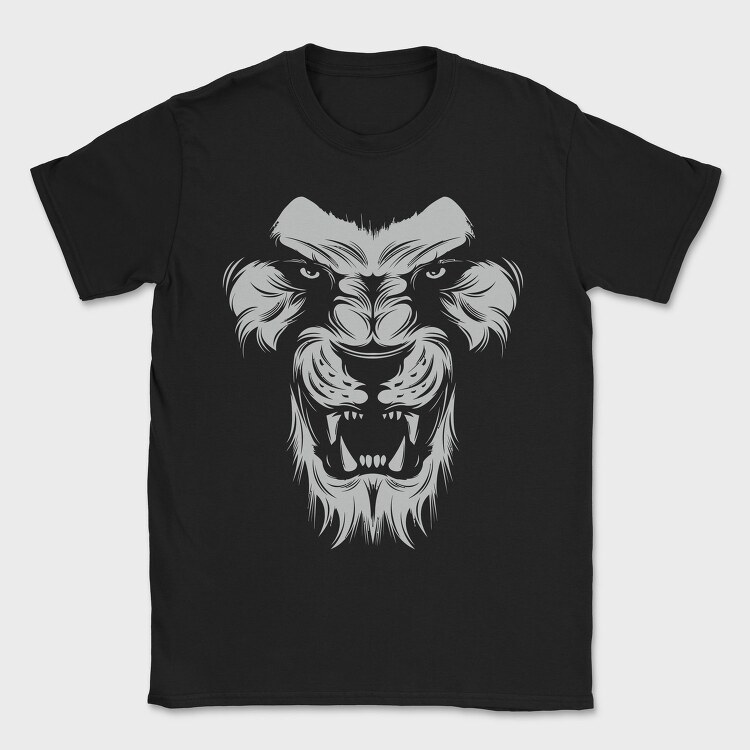Roaring Lion Face, Tricou Barbati (Unisex)