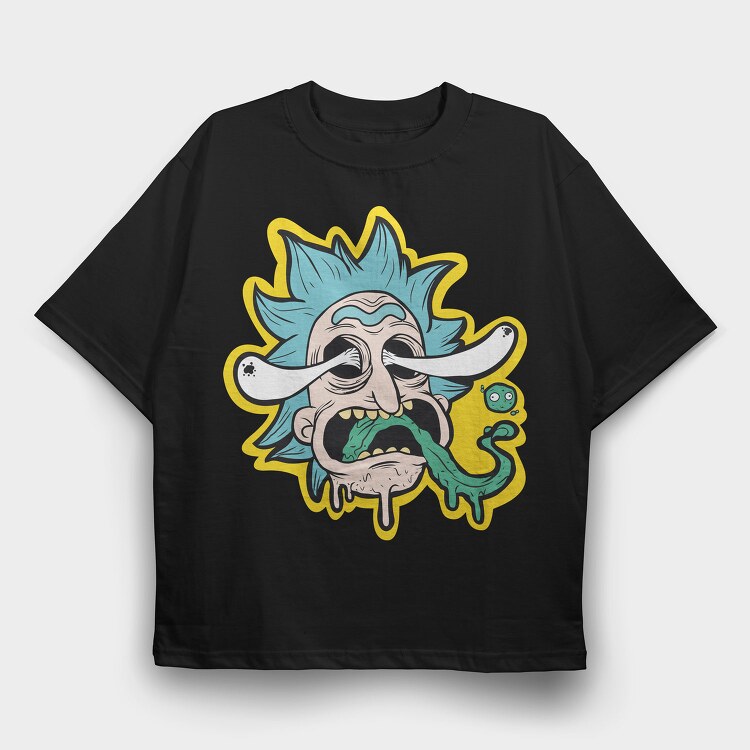 Rictus Splat, Tricou Oversize Barbati (Unisex)