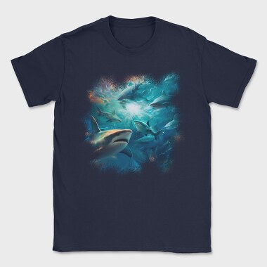 Galaxy of Sharks, Tricou Barbati (Unisex)