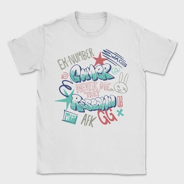 Gaminer Never Die Afk Gg Street Style, Tricou Barbati (Unisex)