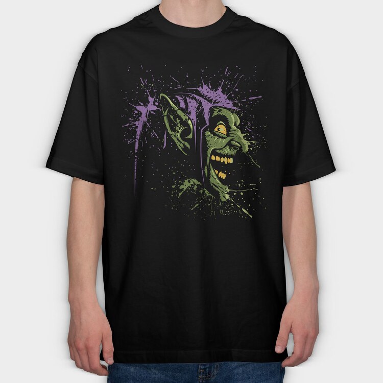 Purple Dragon Splash, Tricou Oversize Barbati (Unisex)