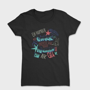 Gaminer Never Die Afk Gg Street Style, Tricou Femei