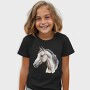 Side View Realistic Horse, Tricou Copii