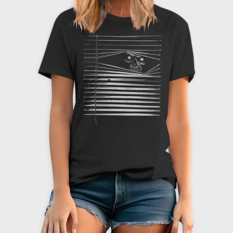 Peeking Zombie, Tricou Barbati (Unisex)