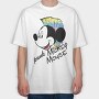 Punk Mickey Mouse, Tricou Oversize Barbati (Unisex)
