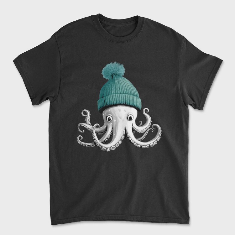 Octopus Winter Hat, Tricou Barbati (Unisex)