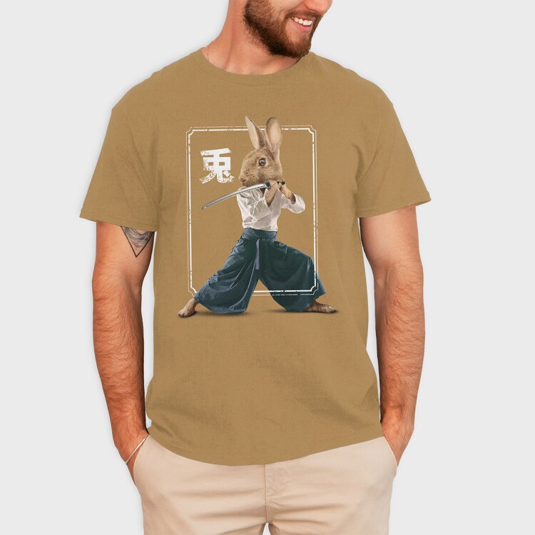 Rabbit Ninja, Tricou Barbati (Unisex)