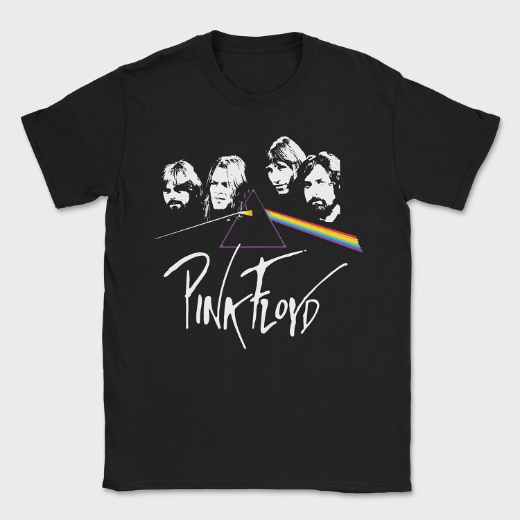 Rainbow Prism Triangle, Tricou Barbati (Unisex)