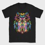 Rainbow Dog Face, Tricou Barbati (Unisex)