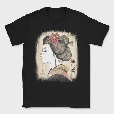 Geisha Traditional Vinttage, Tricou Barbati (Unisex)